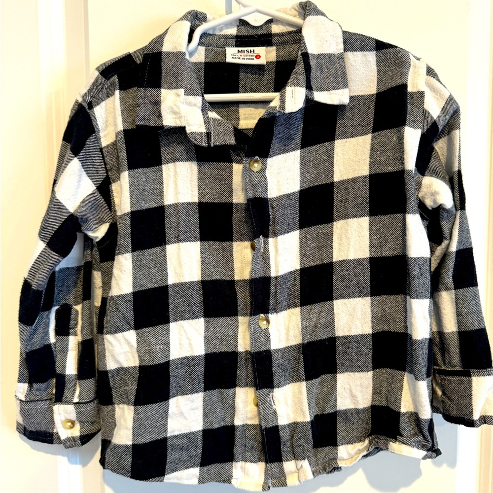 Mish boys flannel shirt